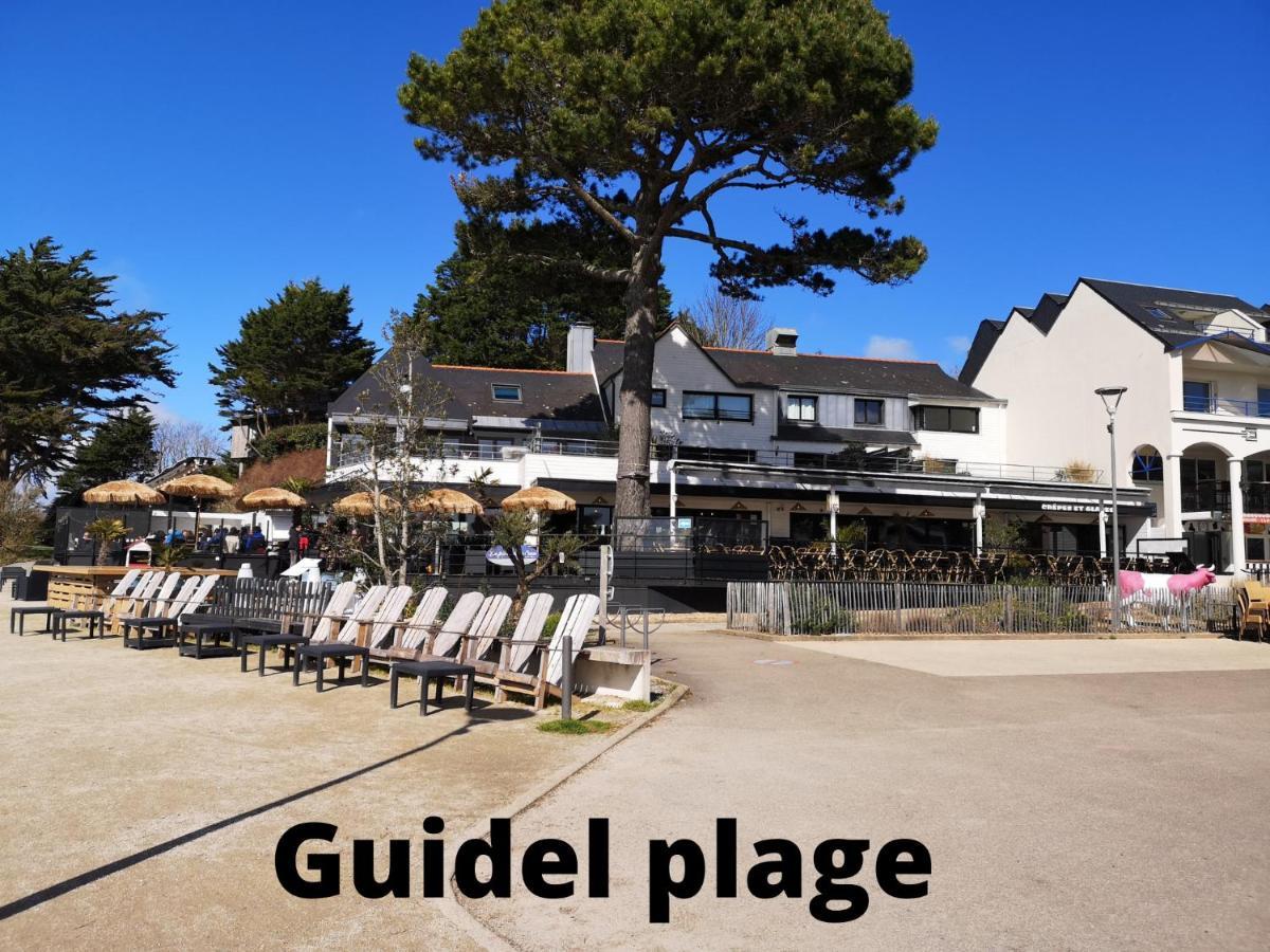Maisonnette T2 Bord De Mer Guidel Plage Exterior photo
